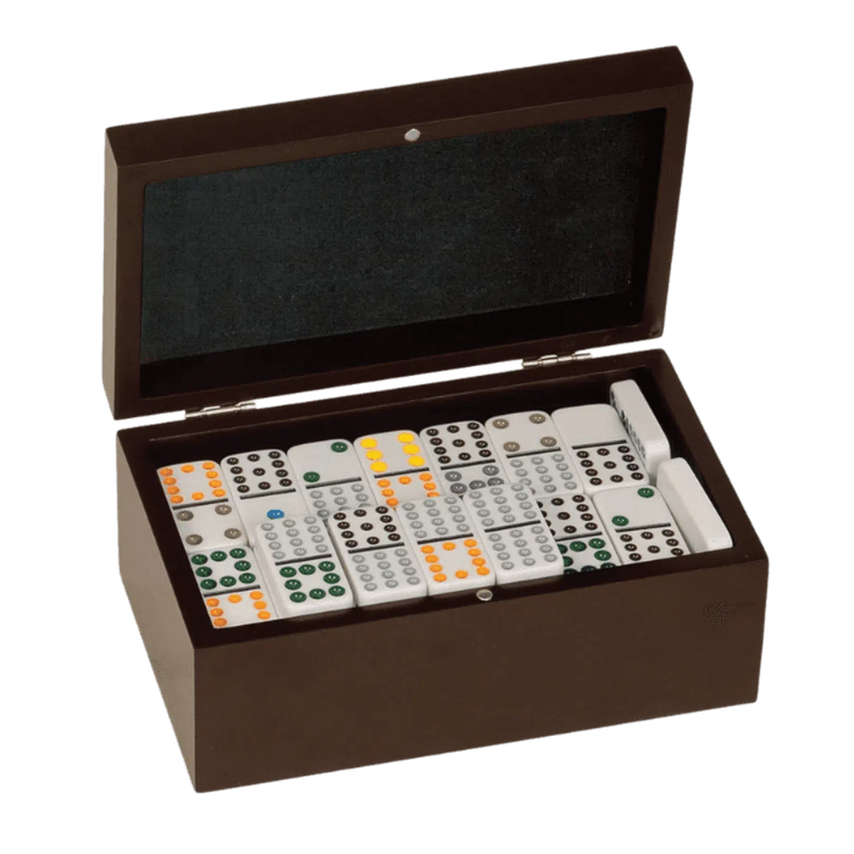 Personalized Dominos Gift Set with Rosewood Finish Box (includes 92 Dominos) Default Title