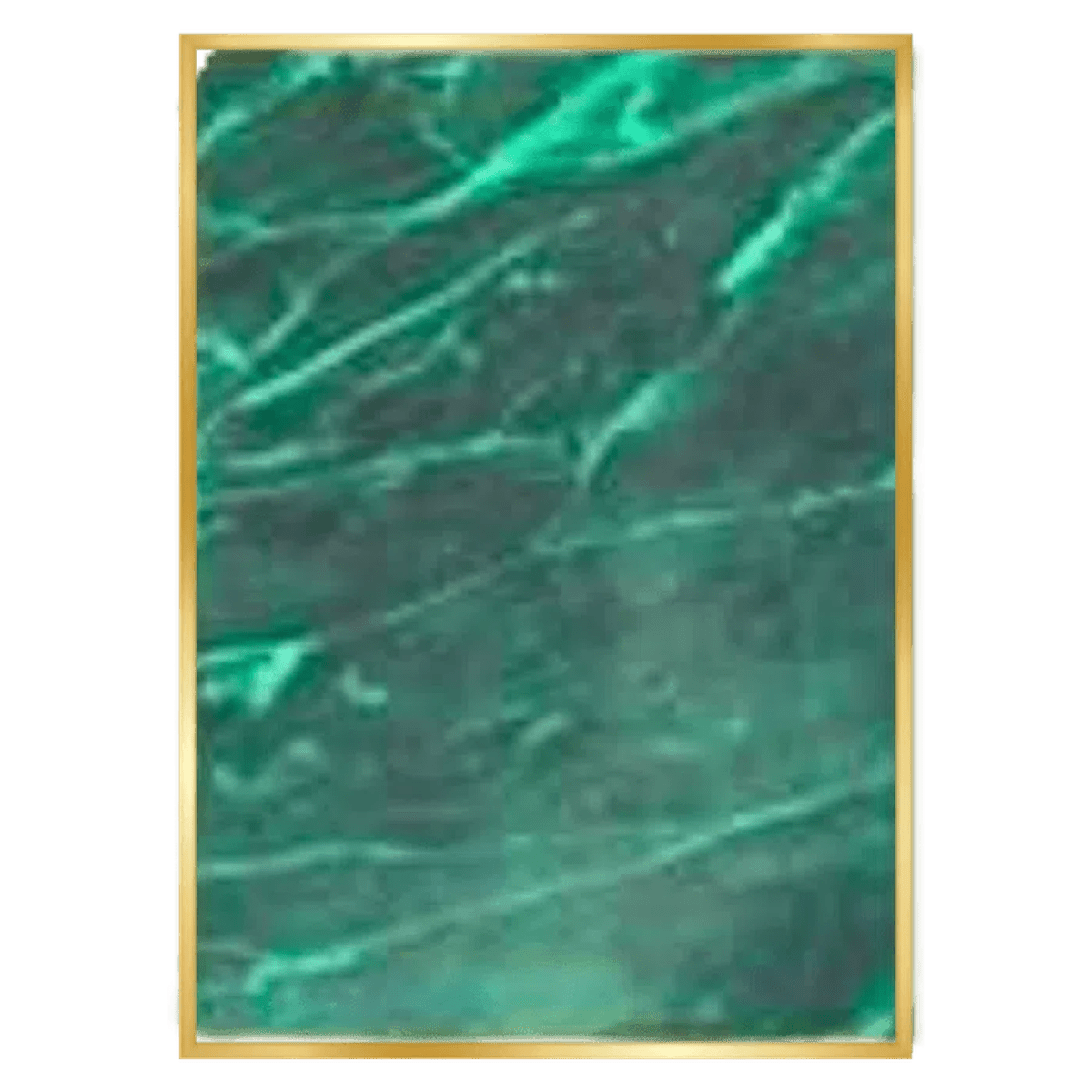Engraved Brass Plated Plaque Plates (6 Sizes) Gold Engraving - Green Marble