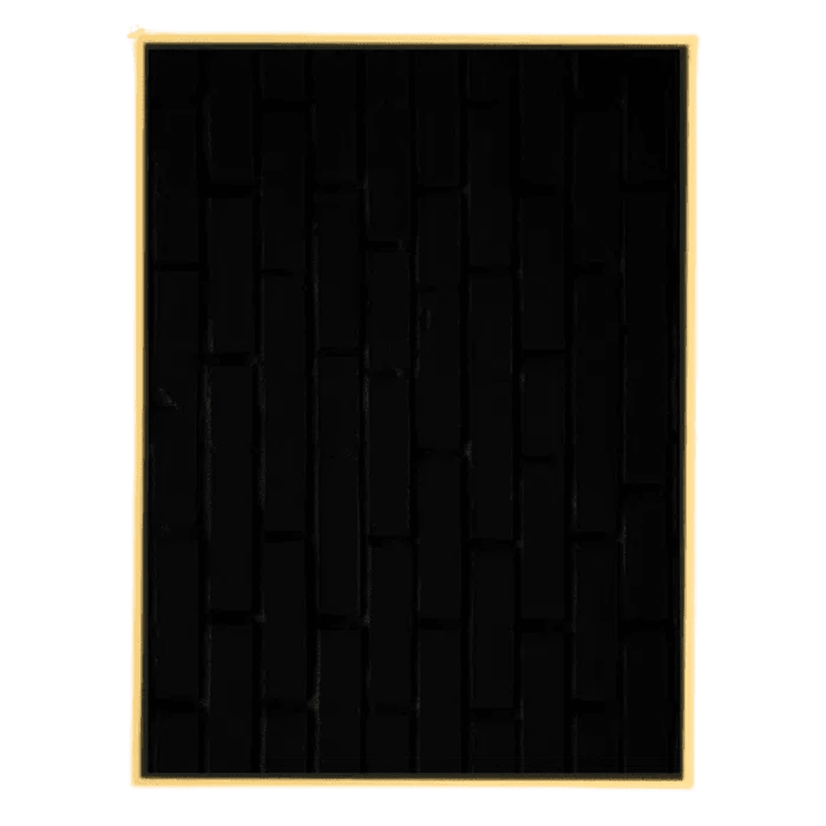 Engraved Brass Plated Plaque Plates (6 Sizes) Gold Engraving - Black