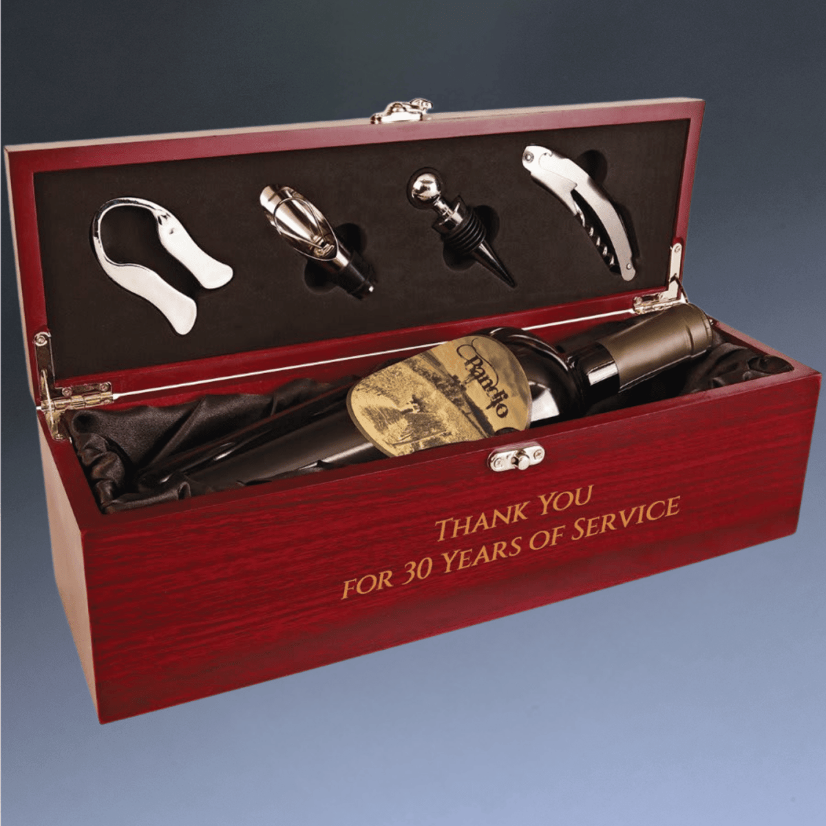 Personalized Engraved Wine Box Gift Set for Corporate Gifts -