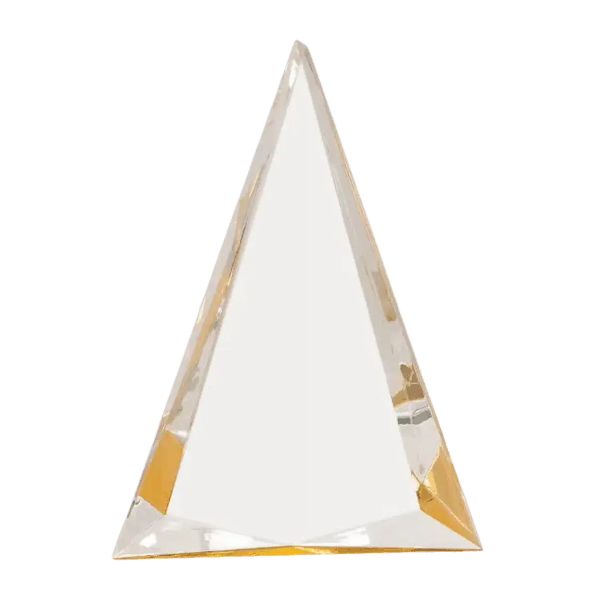 Pinnacle Acrylic Awards with Custom Engraving Black & Gold / 6" x 8" / Pinnacle