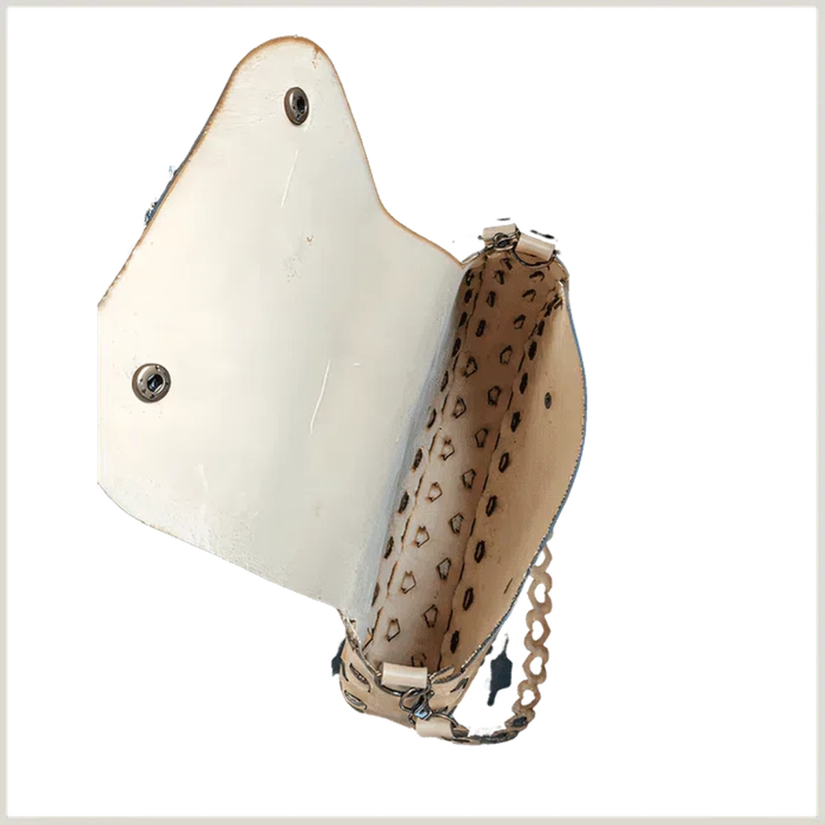 Custom Made Leather Purses and Clutches Black - Sweetheart (11" x 9.5") / 22" Strap / Bronze Clasp