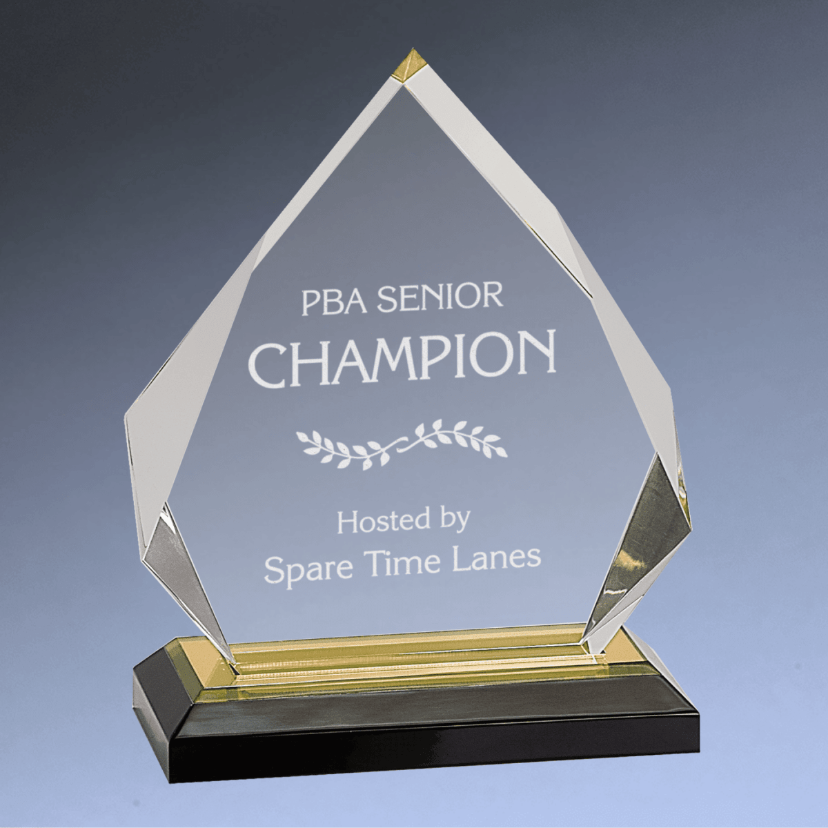 Impress Acrylic Awards with Color Mirror Base - Diamond