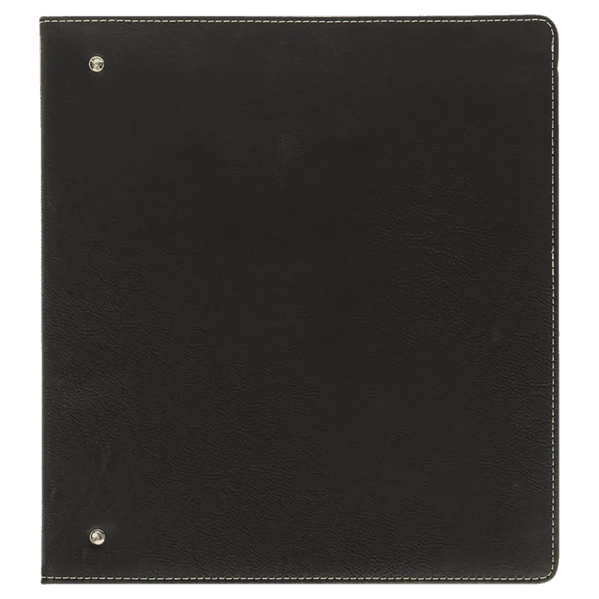 Personalized 3-Ring Binder and Organizer in Leatherette Colors Black/Gold / 10 1/2" x 11 1/2"