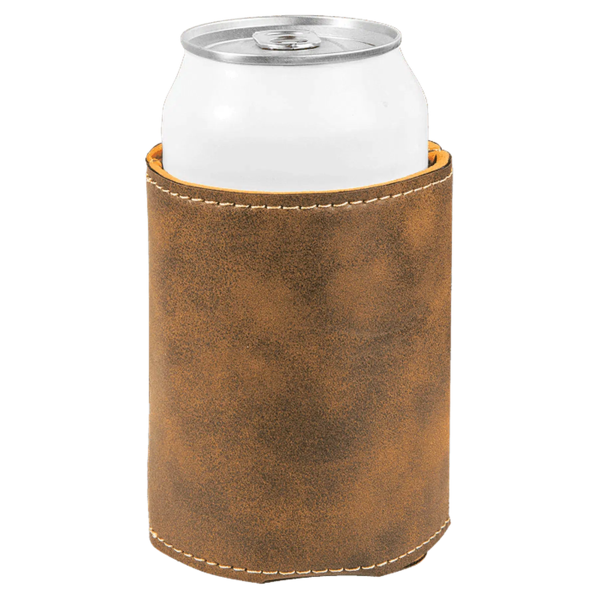 Personalized Beverage Holders – Leatherette & Cork with Custom Engraving Rustic/Gold / Regular Beverage Holder / Leatherette