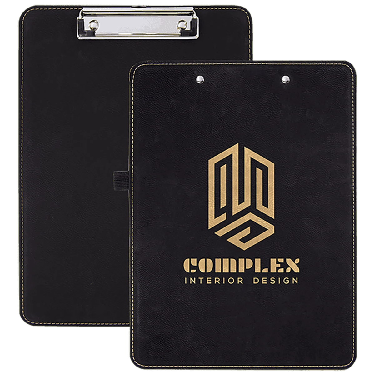 Personalized Clipboards for Office, Healthcare and Event Use Black/Gold