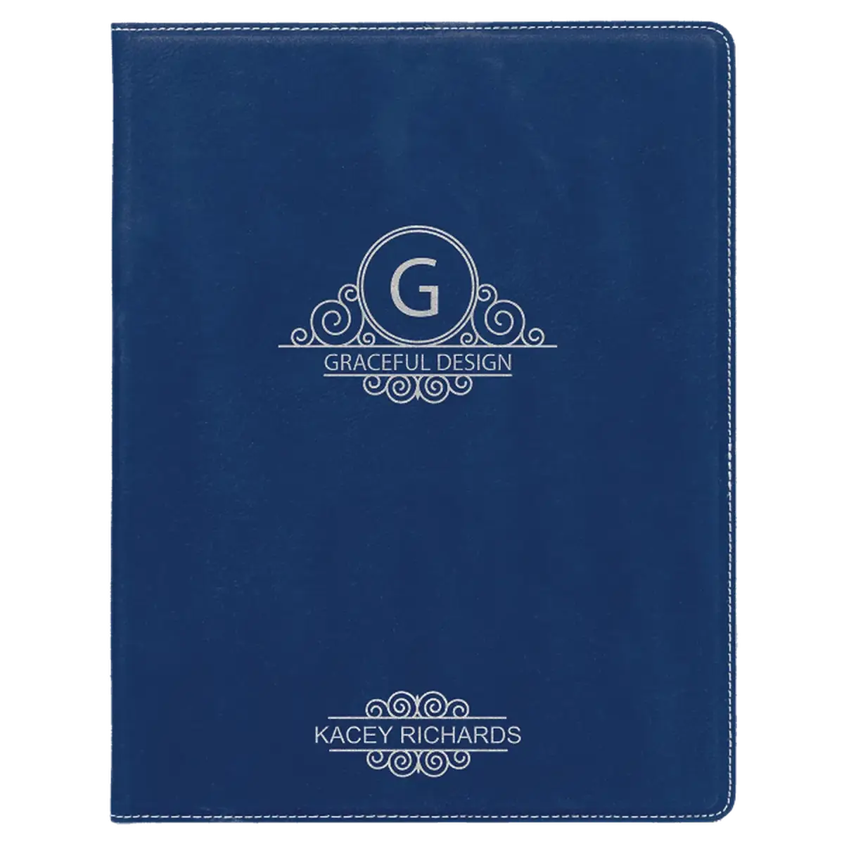 Leatherette Professional Portfolio (9 1/2 x 12) Gray