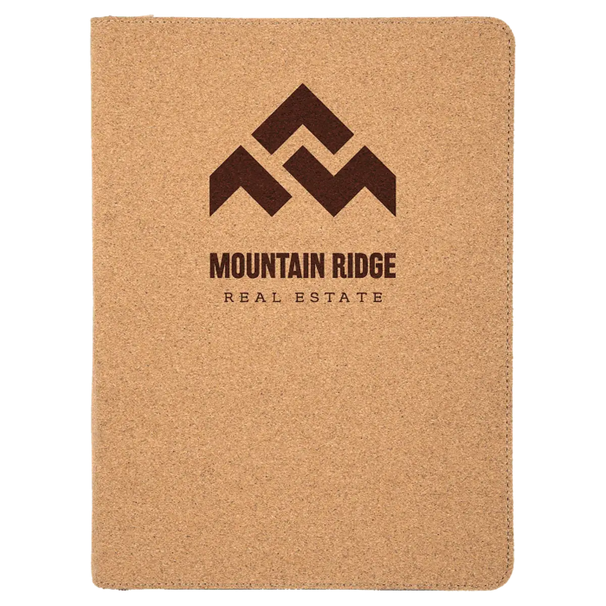 Personalized Professional Portfolios – Zippered & Classic Styles with Notepad 9 1/2" x 12" / Zipper / Cork