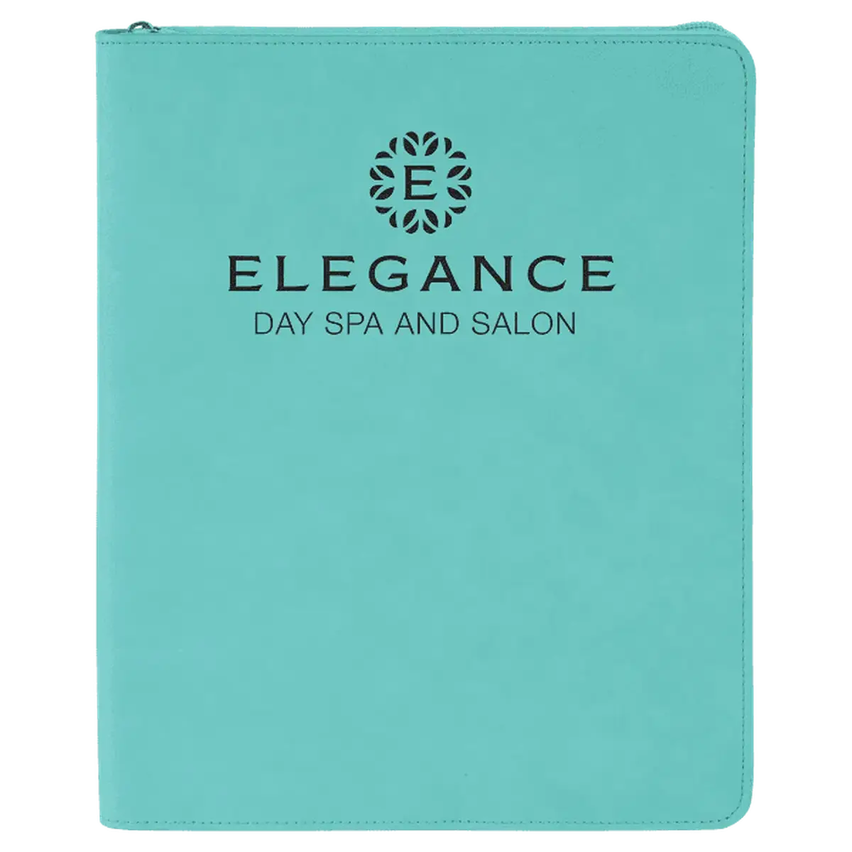 Personalized Professional Portfolios – Zippered & Classic Styles with Notepad 9 1/2" x 12" / Zipper / Teal