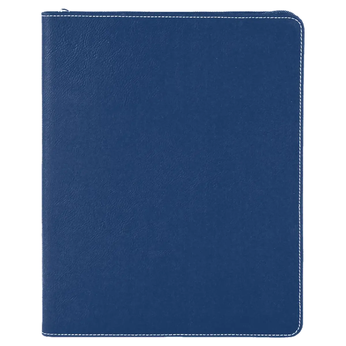 Personalized Professional Portfolios – Zippered & Classic Styles with Notepad 7" x 9" / Open / Blue/Black