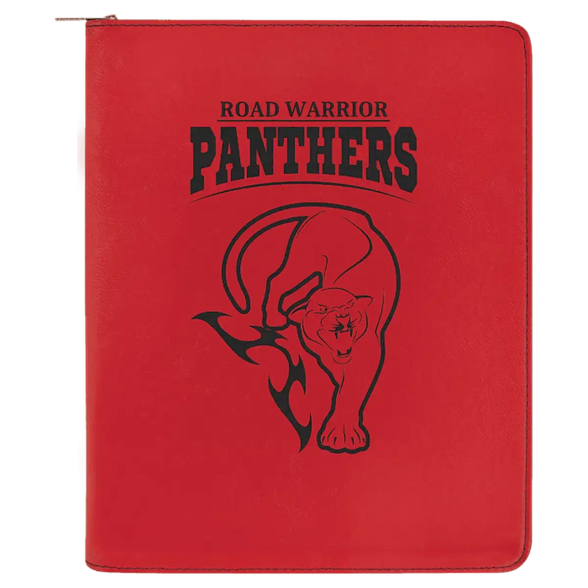 Personalized Professional Portfolios – Zippered & Classic Styles with Notepad 9 1/2" x 12" / Zipper / Red