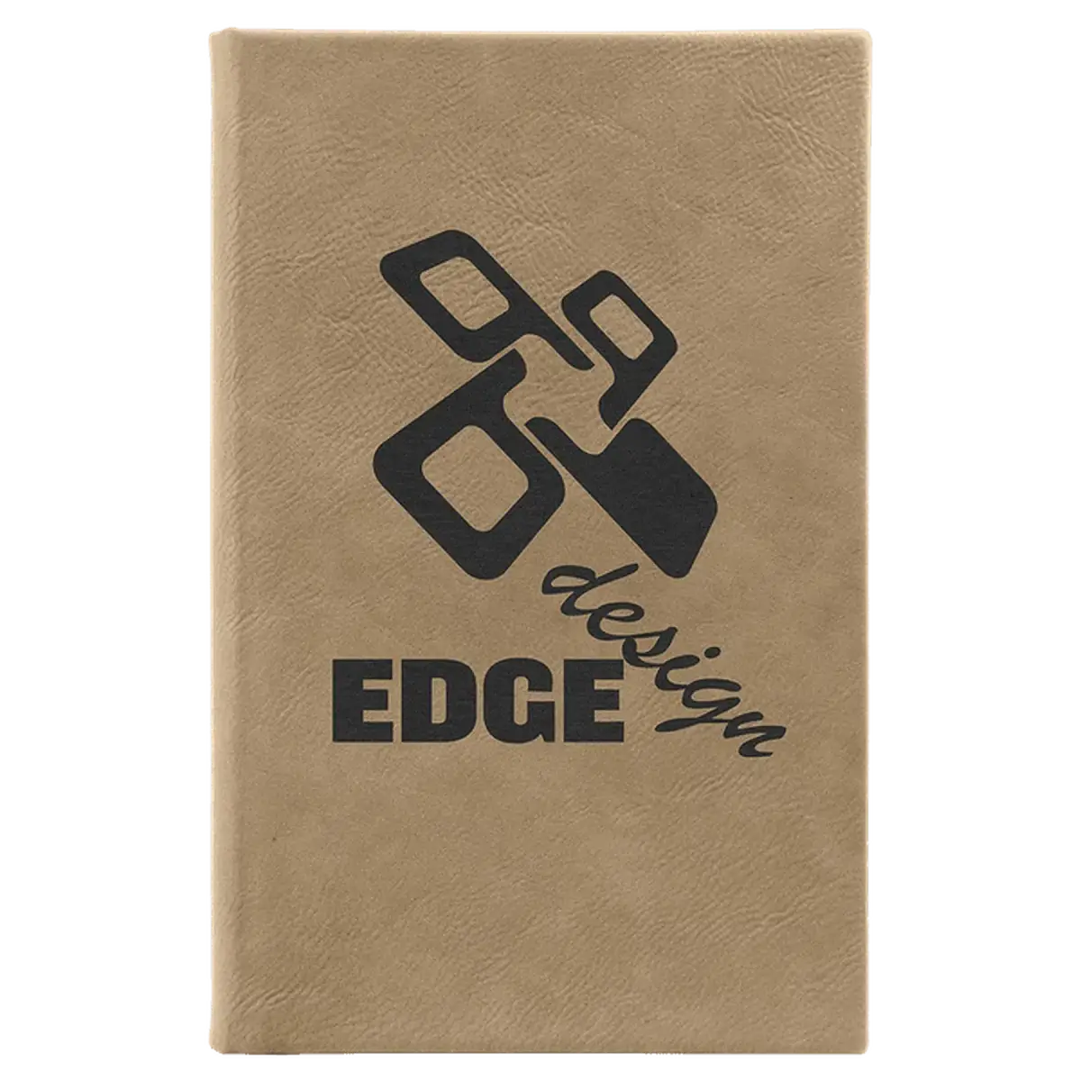 Personalized Sketch Books in Cork & Leatherette - Heavy Weight Paper 5 1/4" x 8 1/4" / Light Brown / Leatherette