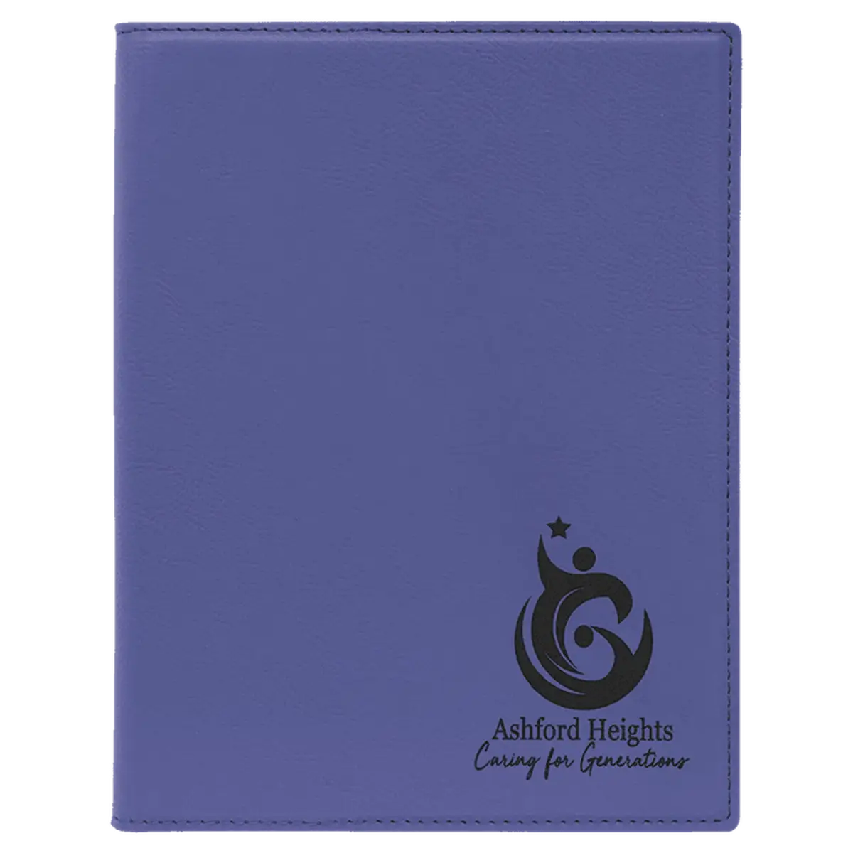 Leatherette Small Portfolio with Notepad (7 x 9) Gray