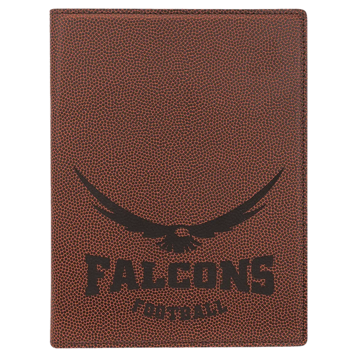 Leatherette Small Portfolio with Notepad (7 x 9) Football