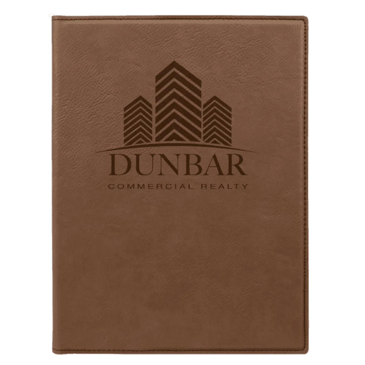 Leatherette Small Portfolio with Notepad (7 x 9) Dark Brown