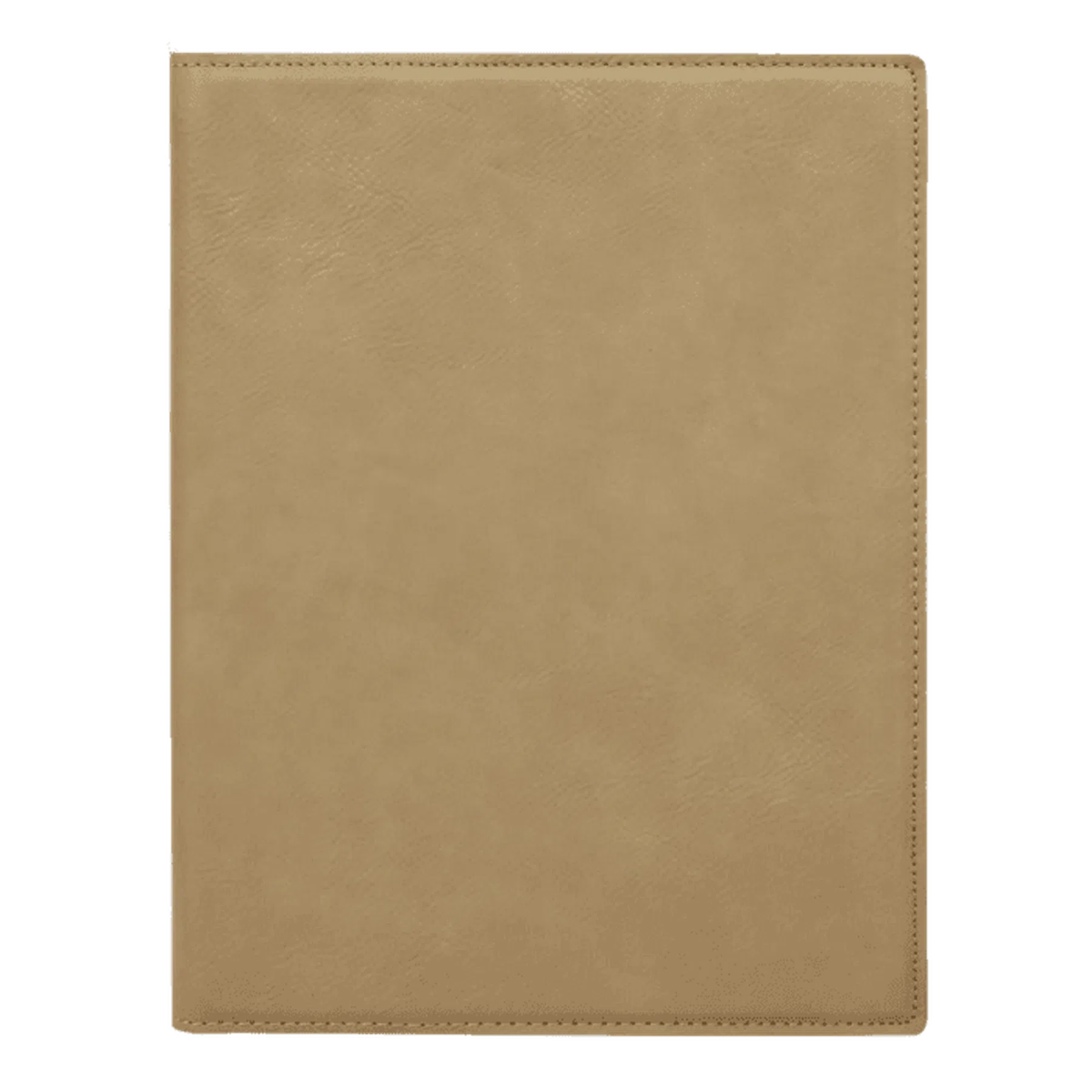Leatherette Small Portfolio with Notepad (7 x 9) Light Brown