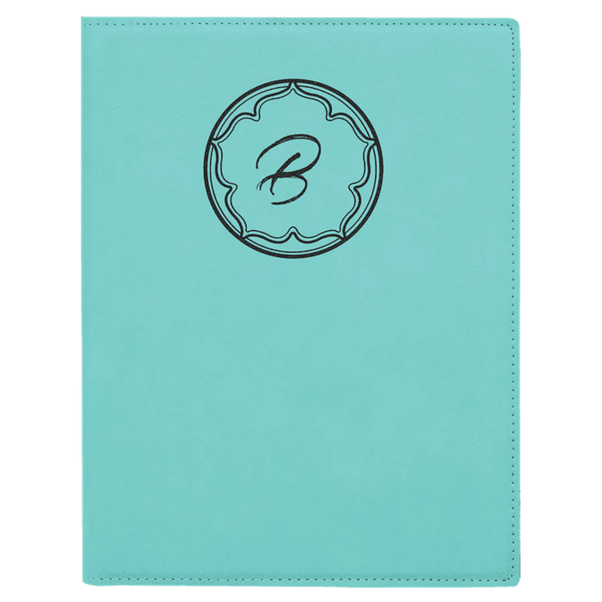 Leatherette Small Portfolio with Notepad (7 x 9) Teal