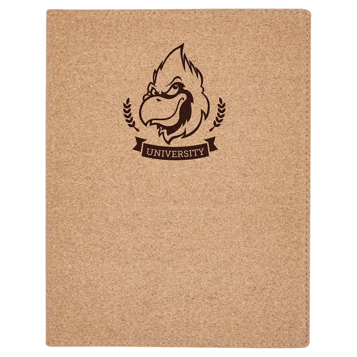 Leatherette Small Portfolio with Notepad (7 x 9) Cork