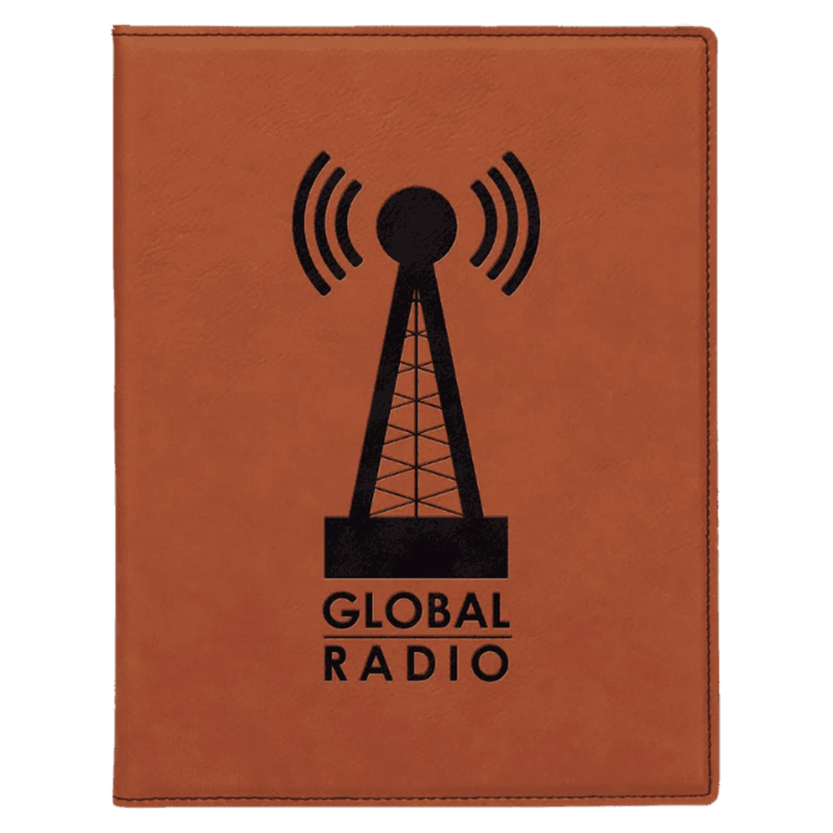 Leatherette Small Portfolio with Notepad (7 x 9) Rawhide