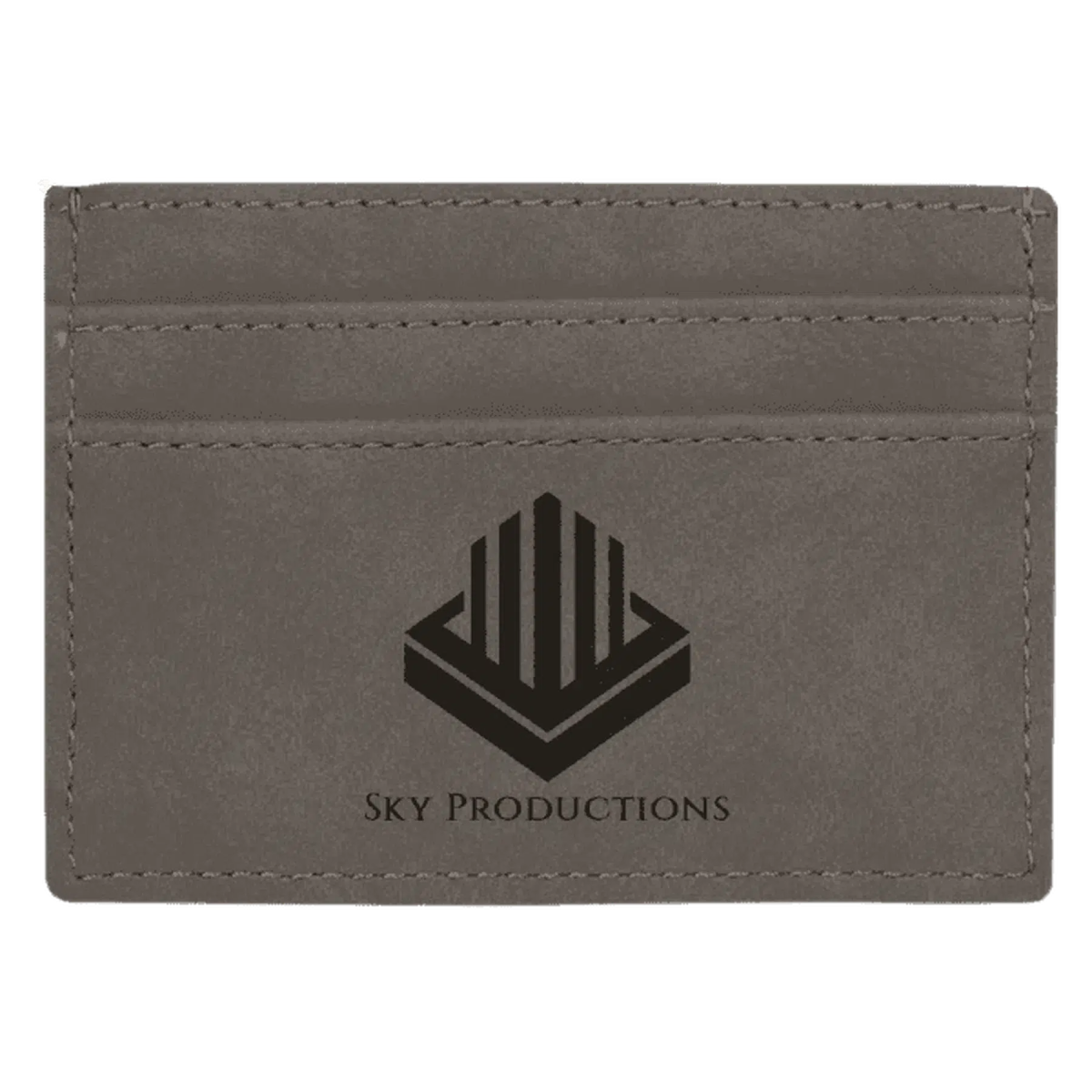 Personalized Wallet Clip with Card Holder Gray