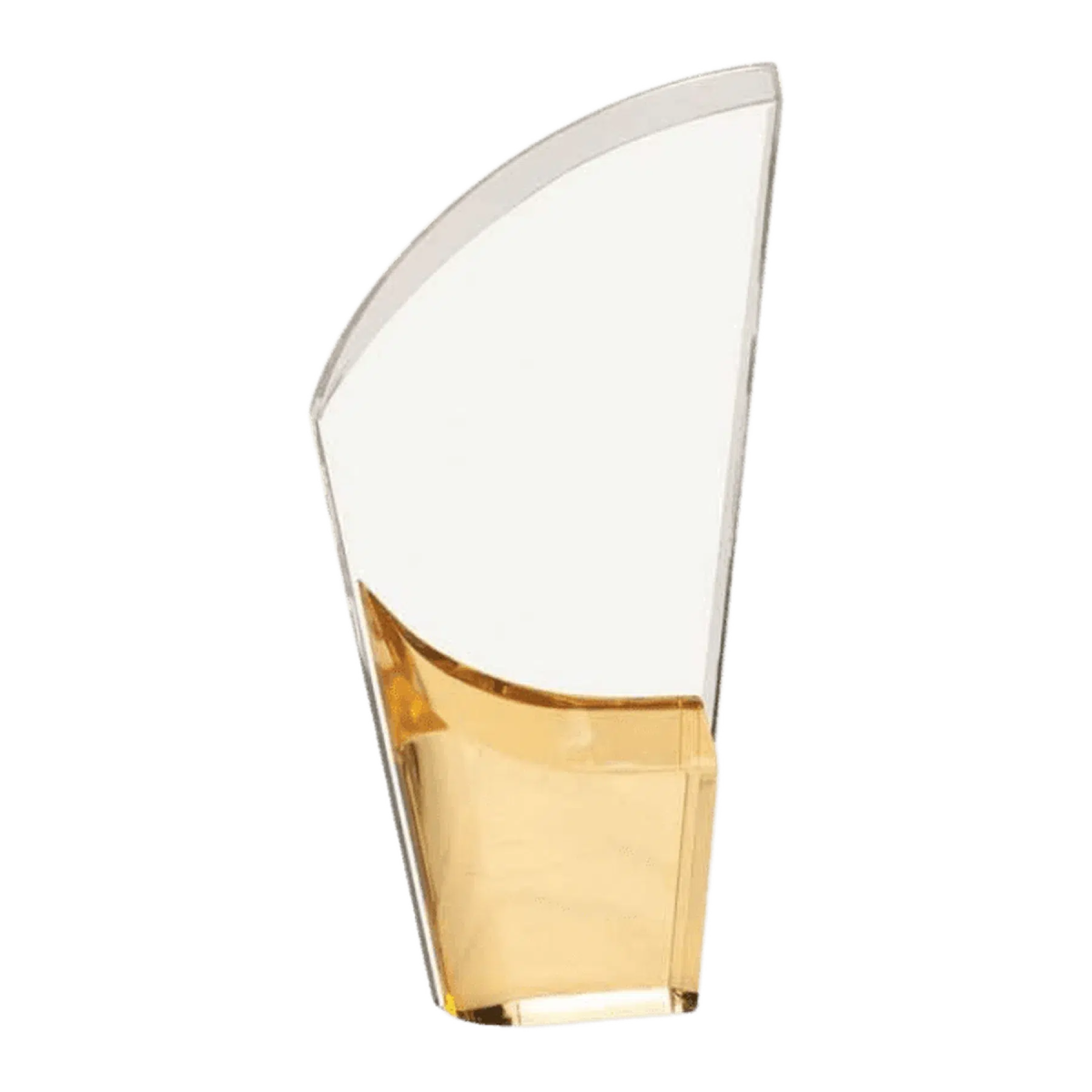 Lunar Acrylic Award – Modern Recognition with Bright Color Accents Gold / 8 1/2"