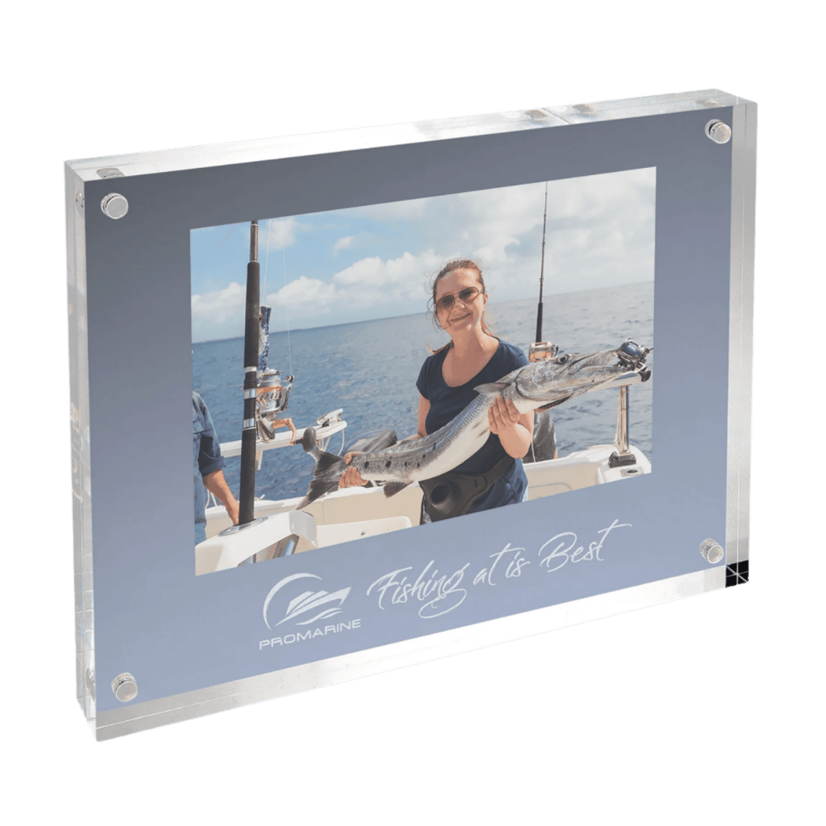 Magnetic Acrylic Picture Frame with Personalized Engraving - 4 x 6"