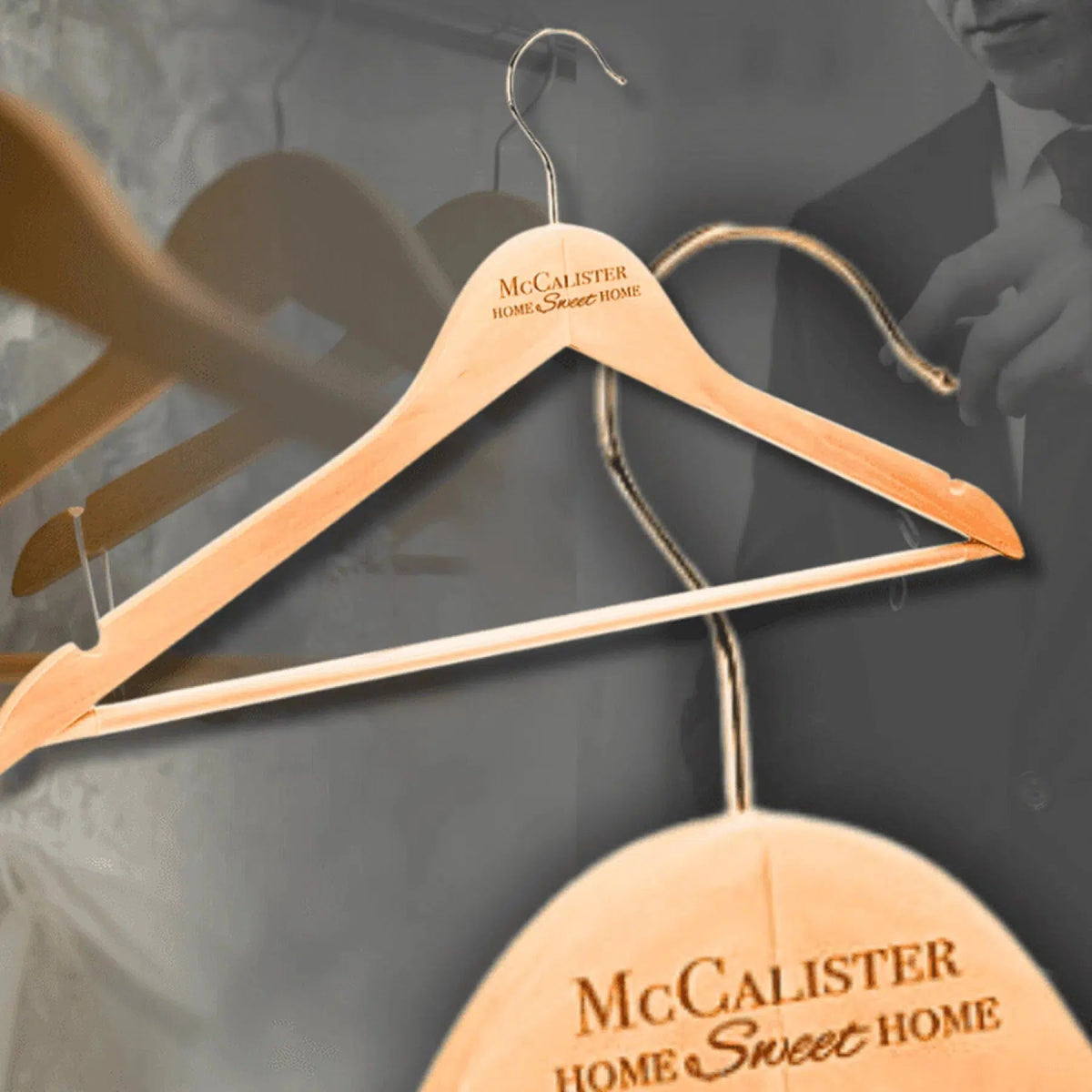 Personalized Maple Clothes Hanger - Perfect for Wedding Dresses and Suits Default Title