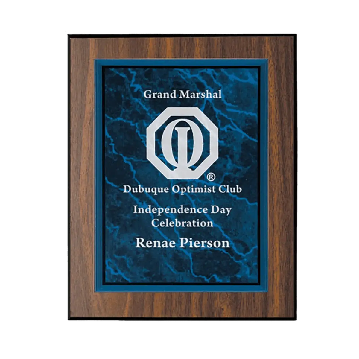 Marble Acrylic Plaque Plates for Plaque Boards and Custom Displays Black / 5" x 7"