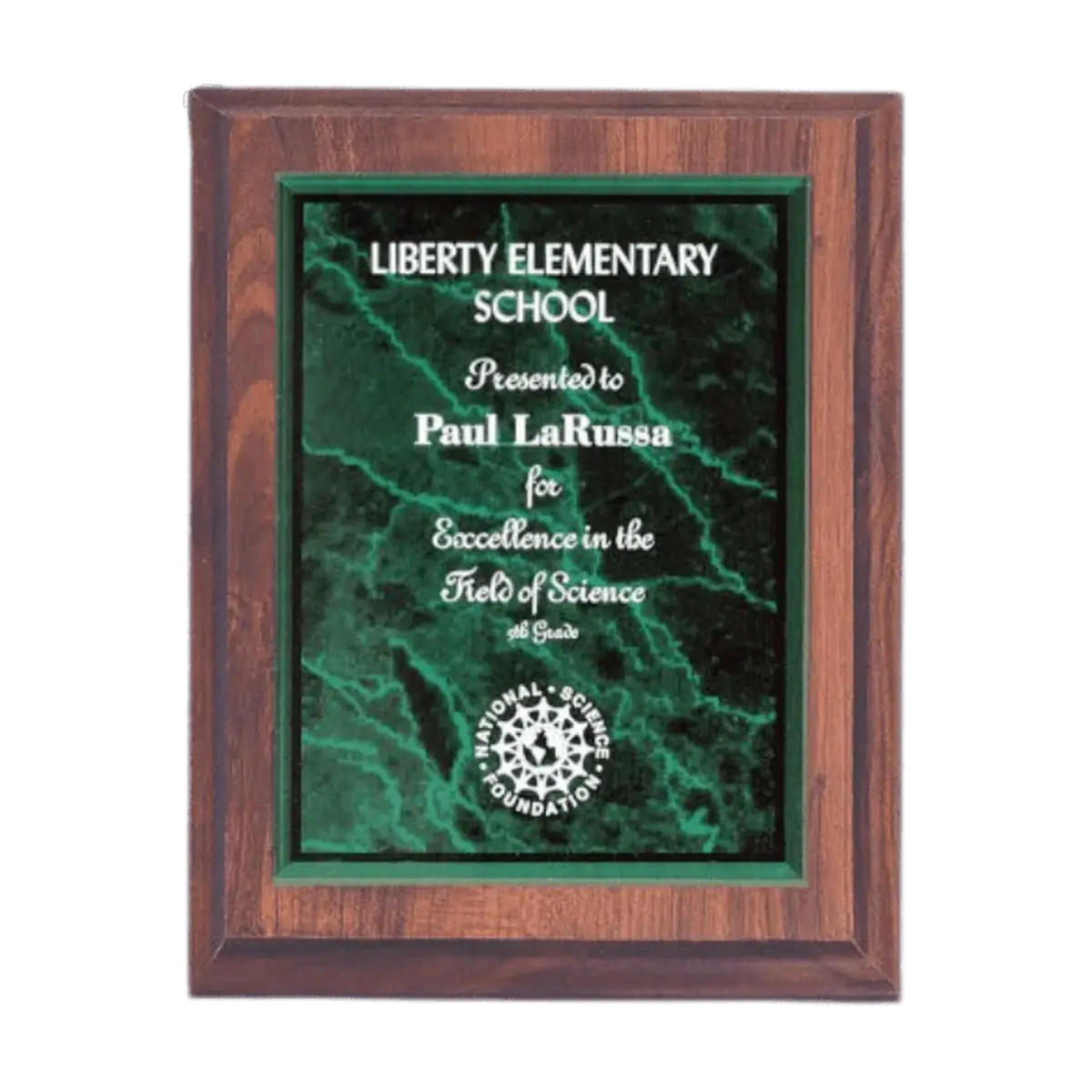 Marble Acrylic Plaque Plates for Plaque Boards and Custom Displays Black / 5" x 7"