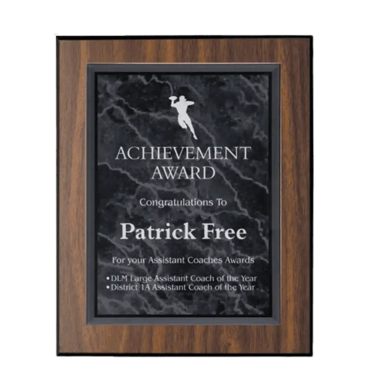 Marble Acrylic Plaque Plates for Plaque Boards and Custom Displays Black / 5" x 7"