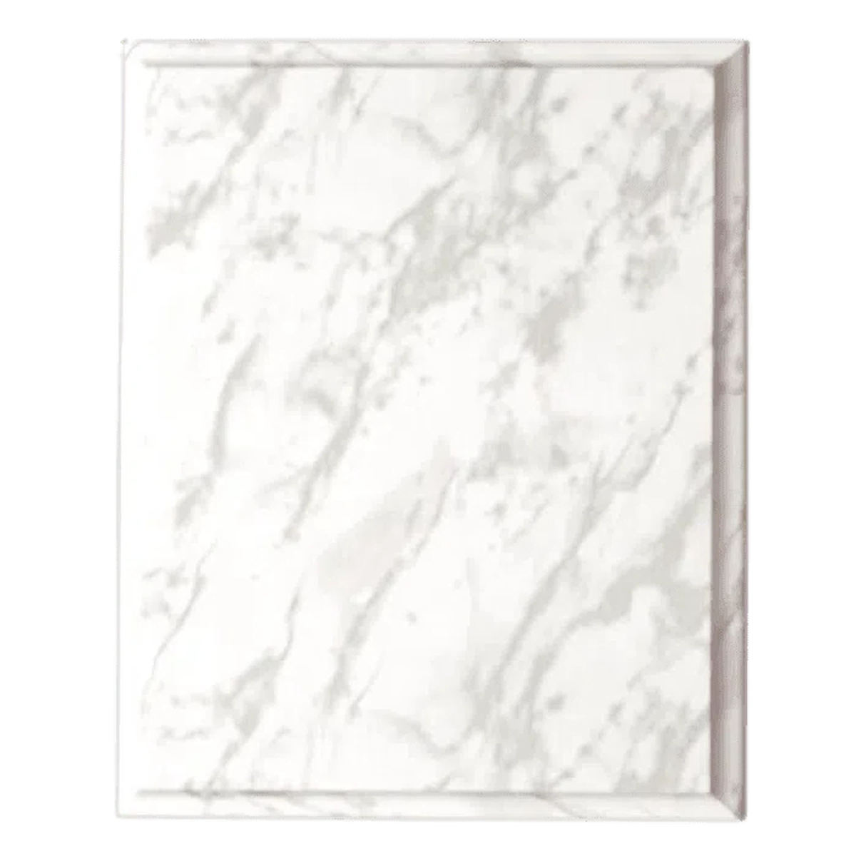 Marble Finish Plaque Boards | Add Plate or Frame for a Custom Award White Marble / No Border / 5" x 7"