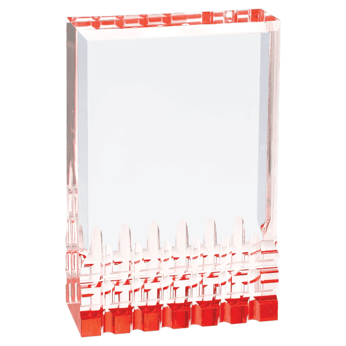 Mirage Acrylic Awards in Four Reflective Colors - Red