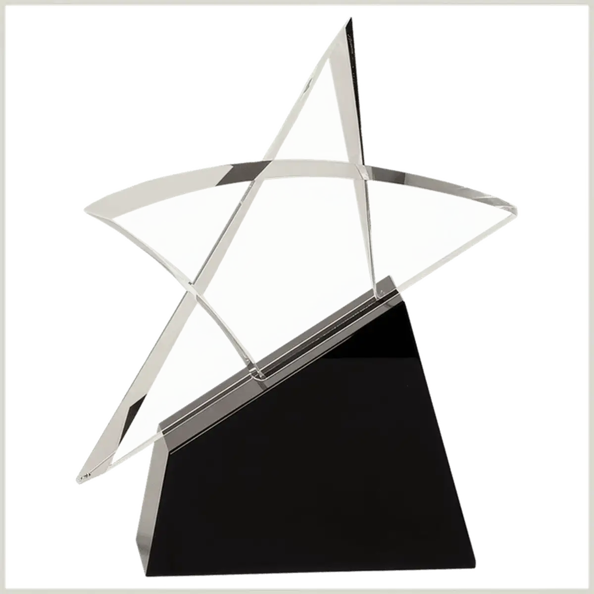 Crystal Star Awards and Paperweights with Custom Engraving Star Paperweight / None / 5" (L) x 5" (H)