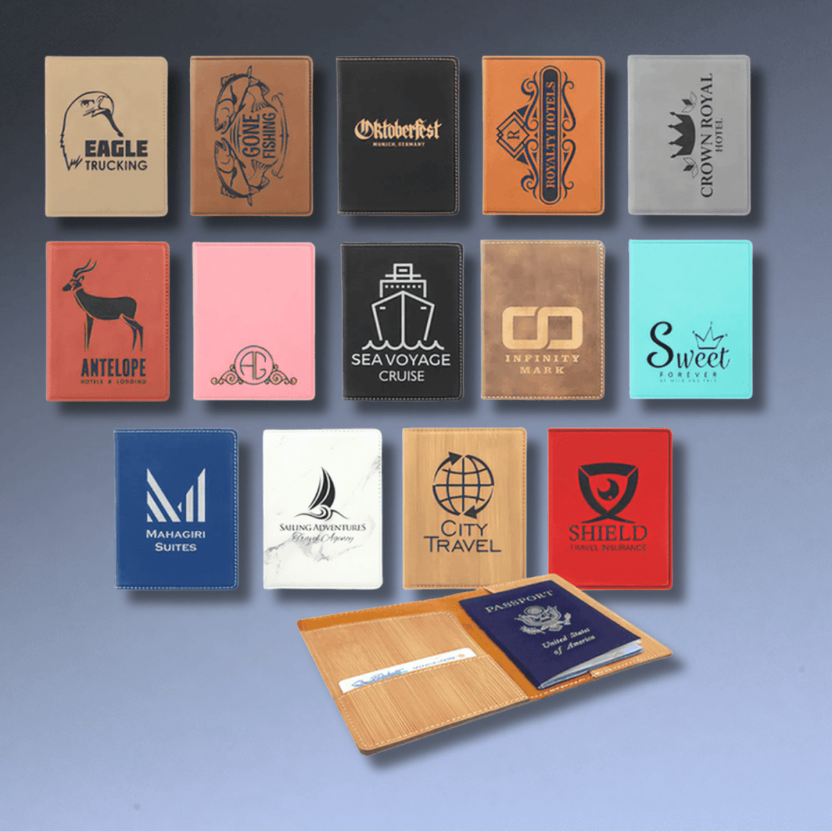 Passport Holders - White Marble