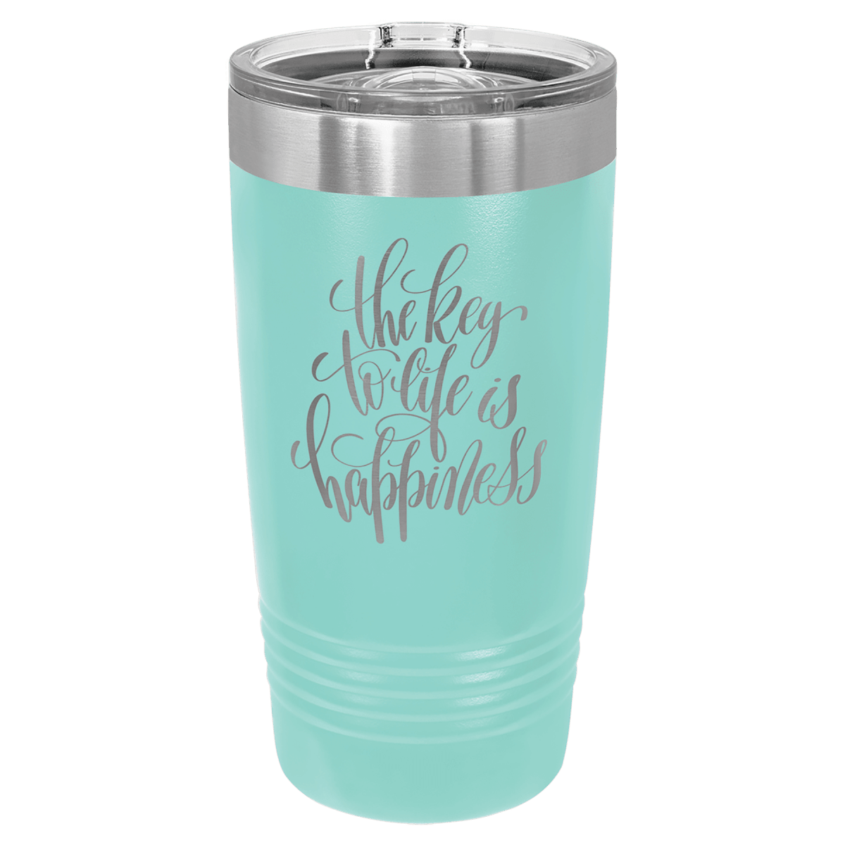 Personalized 20 oz. Ringneck Tumblers - Polar Camel Colors and Sport Themes - Teal (Slider Lid)