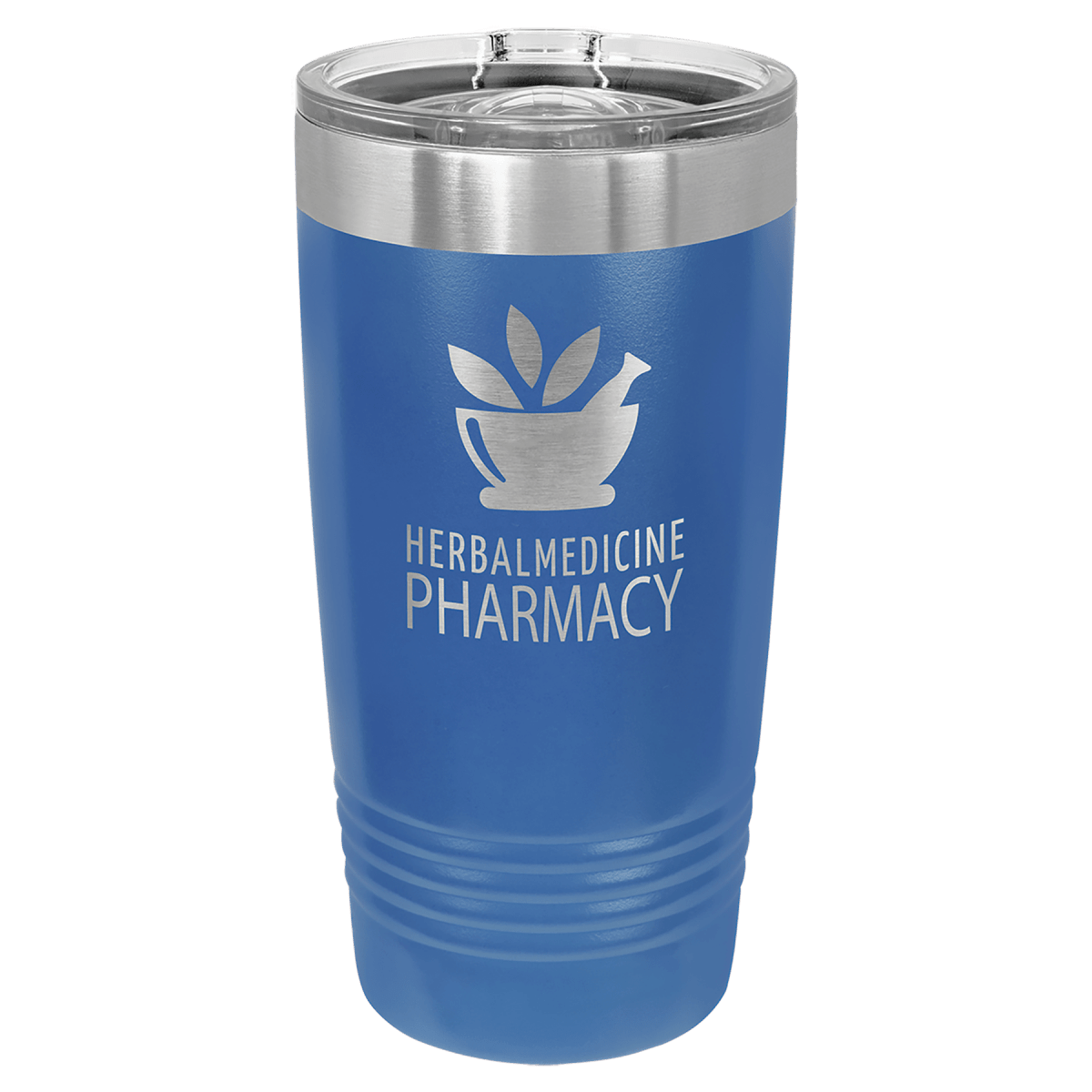 Personalized 20 oz. Ringneck Tumblers - Polar Camel Colors and Sport Themes - Royal Blue (Slider Lid)