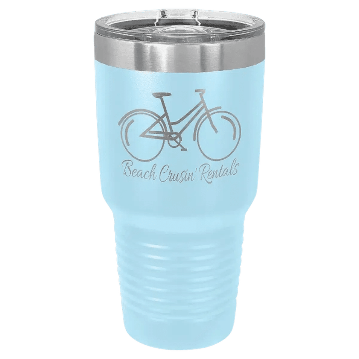Personalized 20 oz. Ringneck Tumblers - Polar Camel Colors and Sport Themes - Light Blue (Slider Lid)