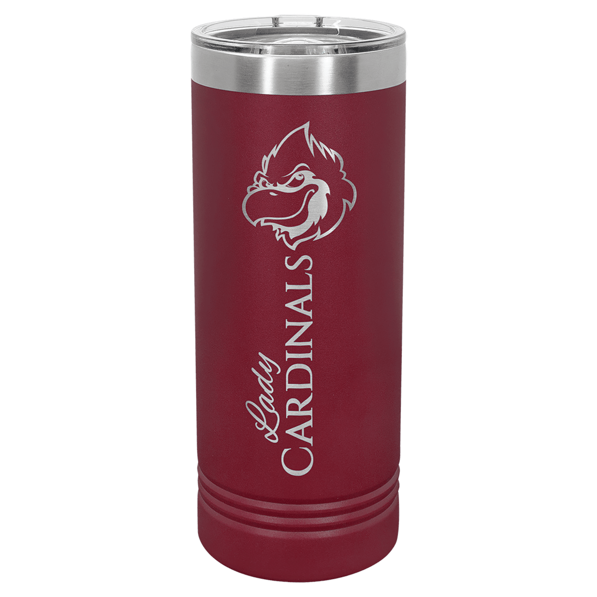 Personalized 22 oz. Skinny Tumblers – 2X Polar Camel Drinkware - Maroon