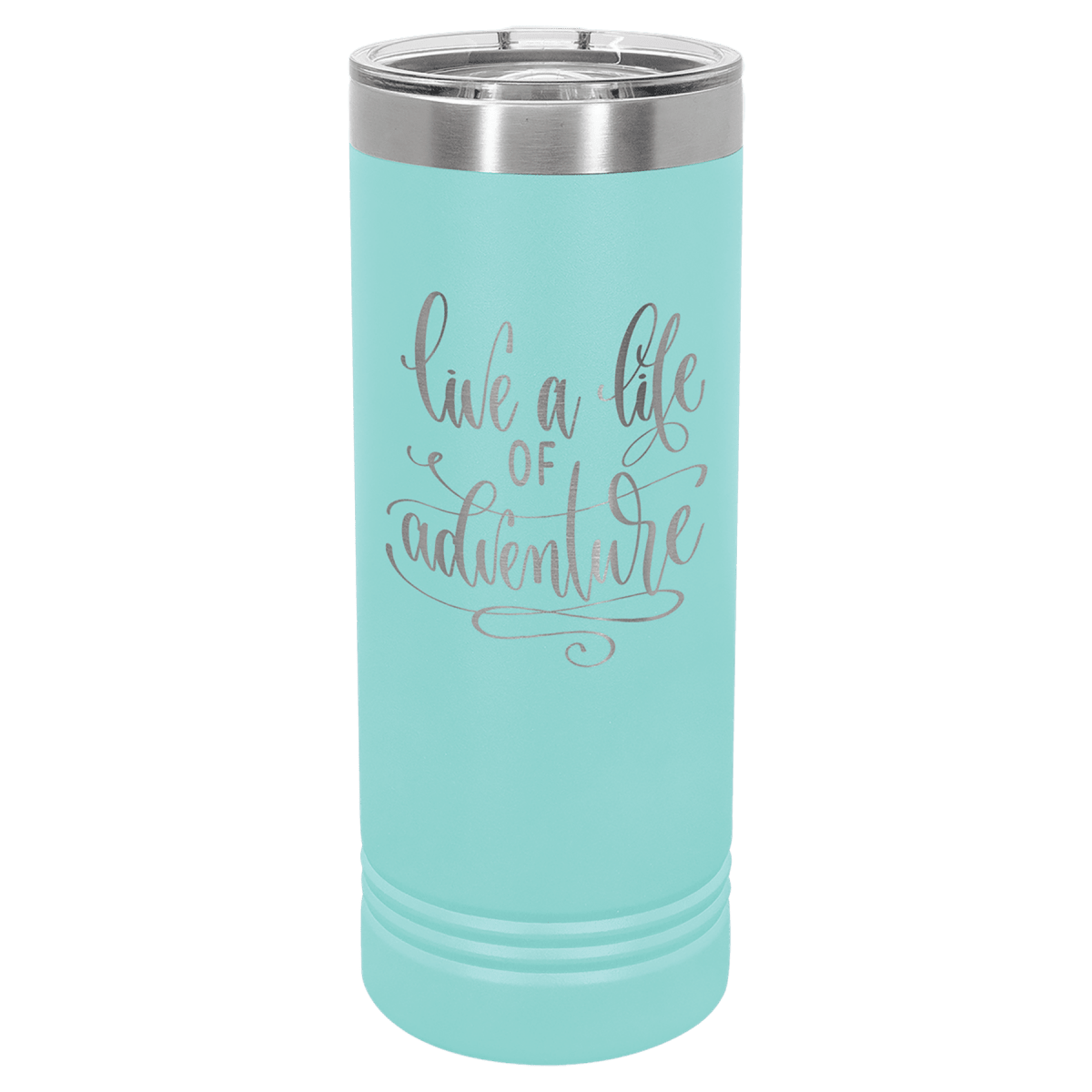 Personalized 22 oz. Skinny Tumblers – 2X Polar Camel Drinkware - Teal