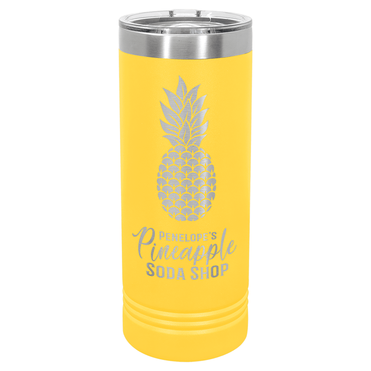 Personalized 22 oz. Skinny Tumblers – 2X Polar Camel Drinkware - Yellow