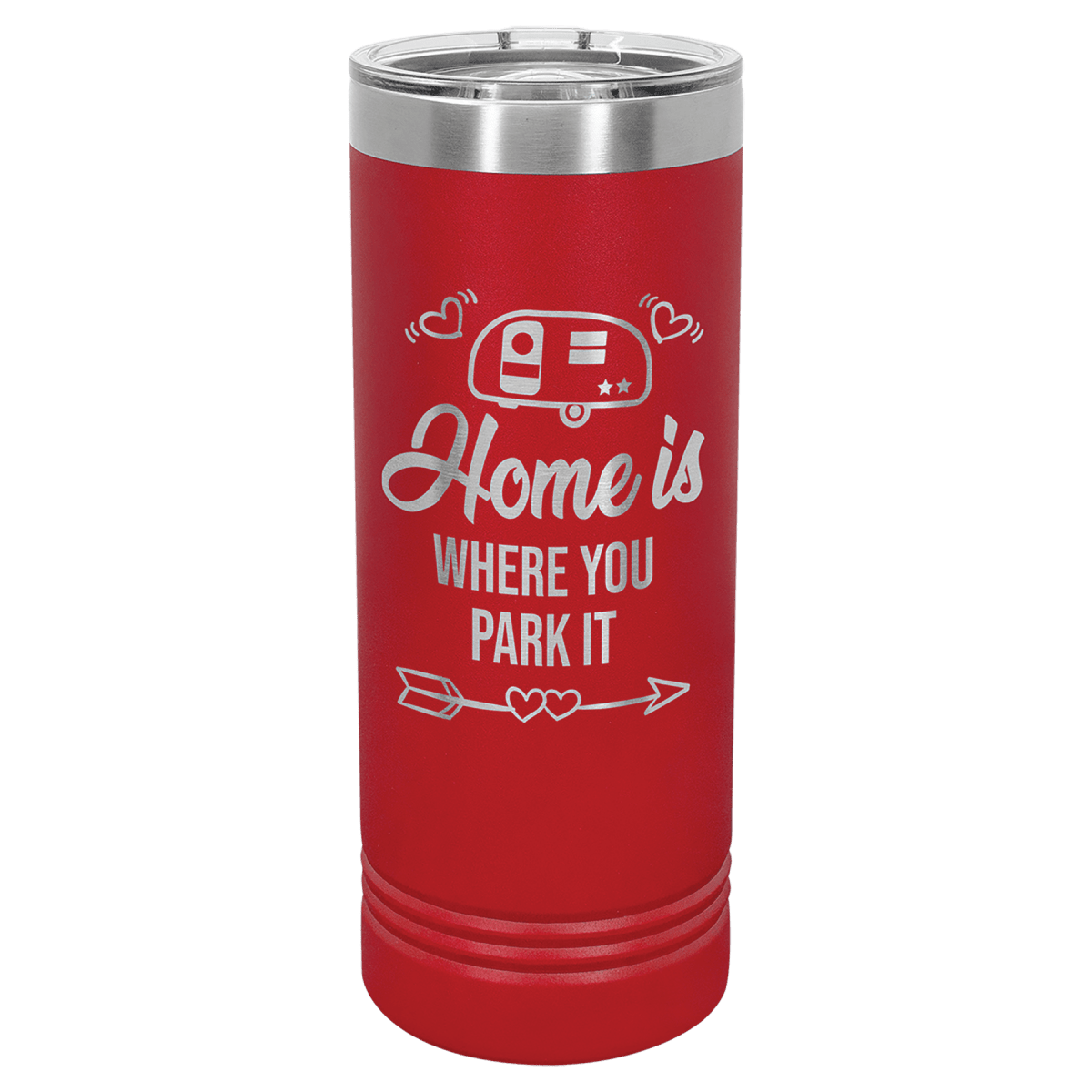 Personalized 22 oz. Skinny Tumblers – 2X Polar Camel Drinkware - Red