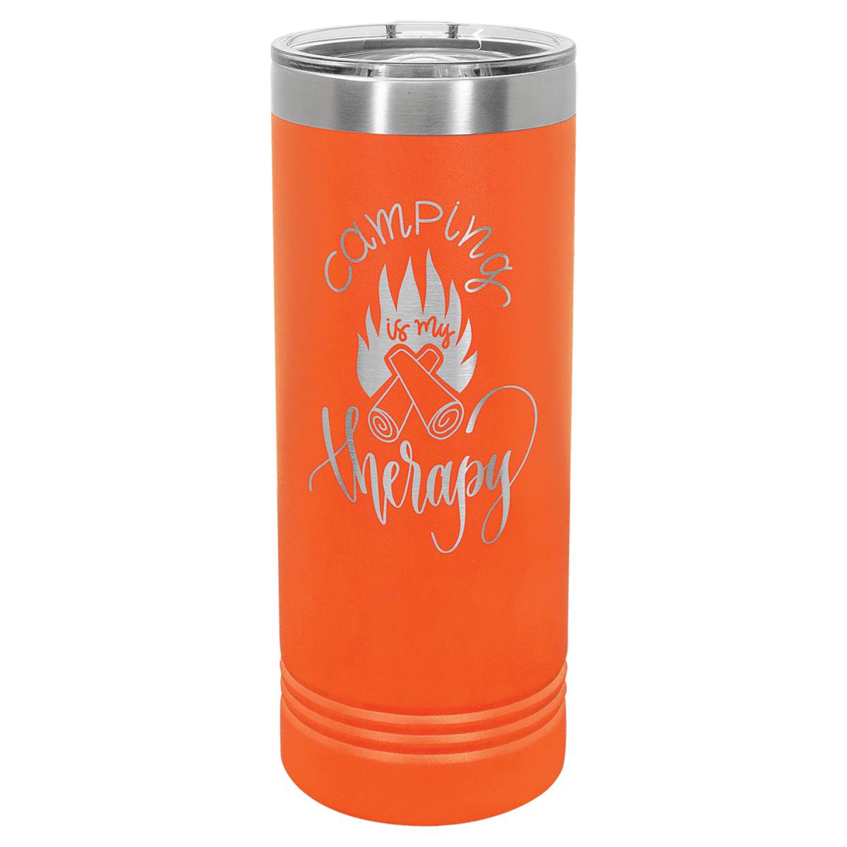 Personalized 22 oz. Skinny Tumblers – 2X Polar Camel Drinkware - Orange