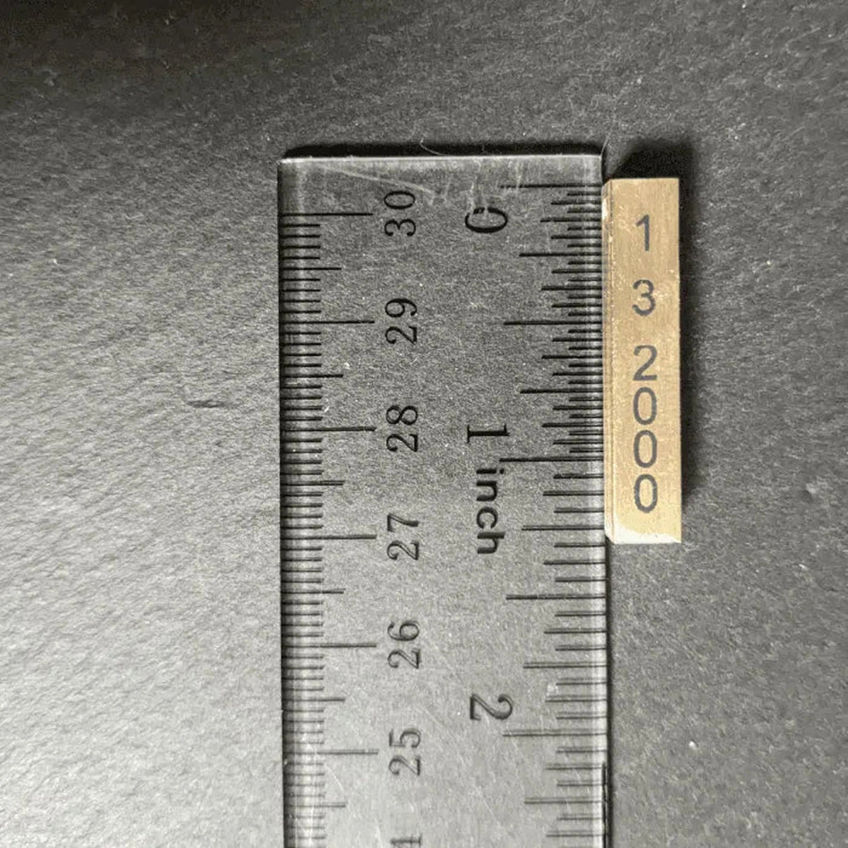 Personalized Brass Bar Necklace – Laser Marked Pendant 20" Gold-Plated Lobster Clasp Snake Chain / Brass