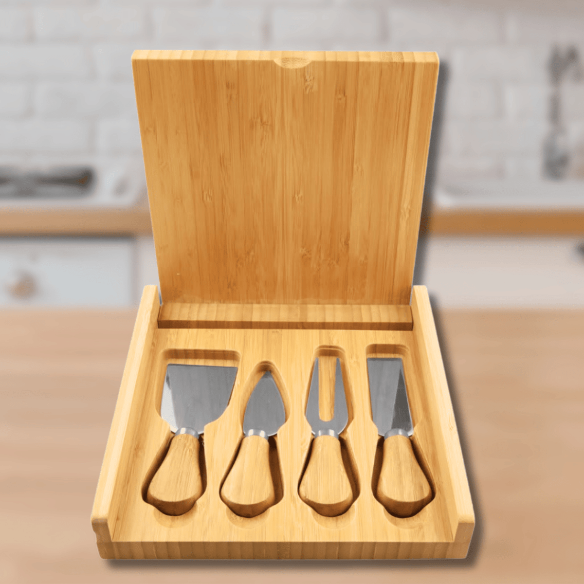 Personalized 4 - Piece Cheese Tool Serving Set -