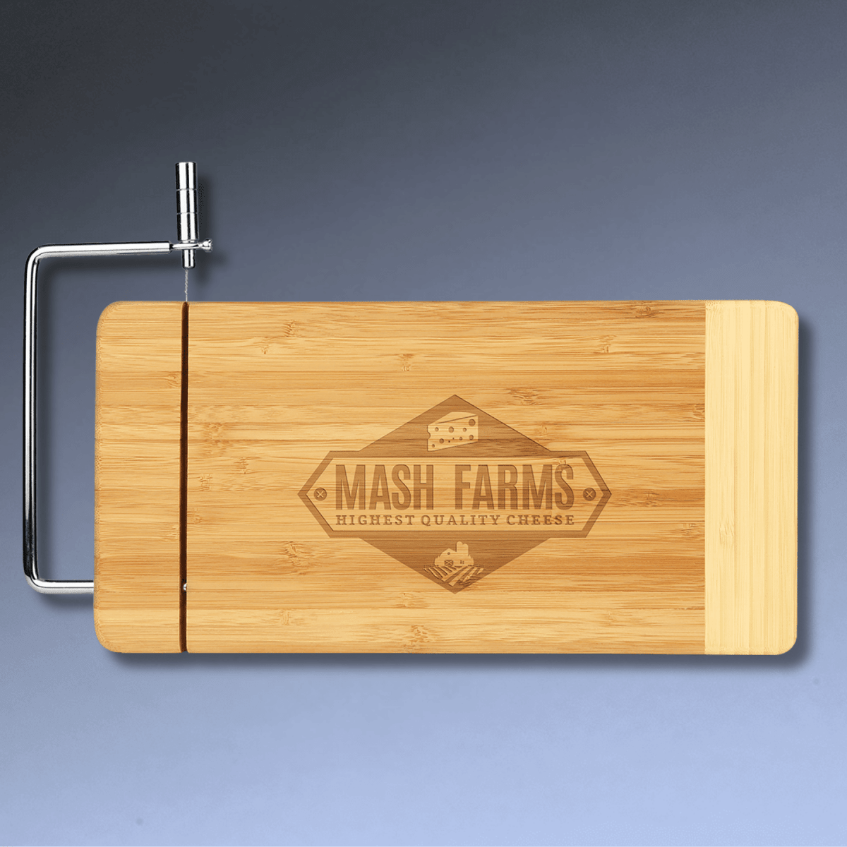 Personalized Bamboo Cheese Cutting Board -