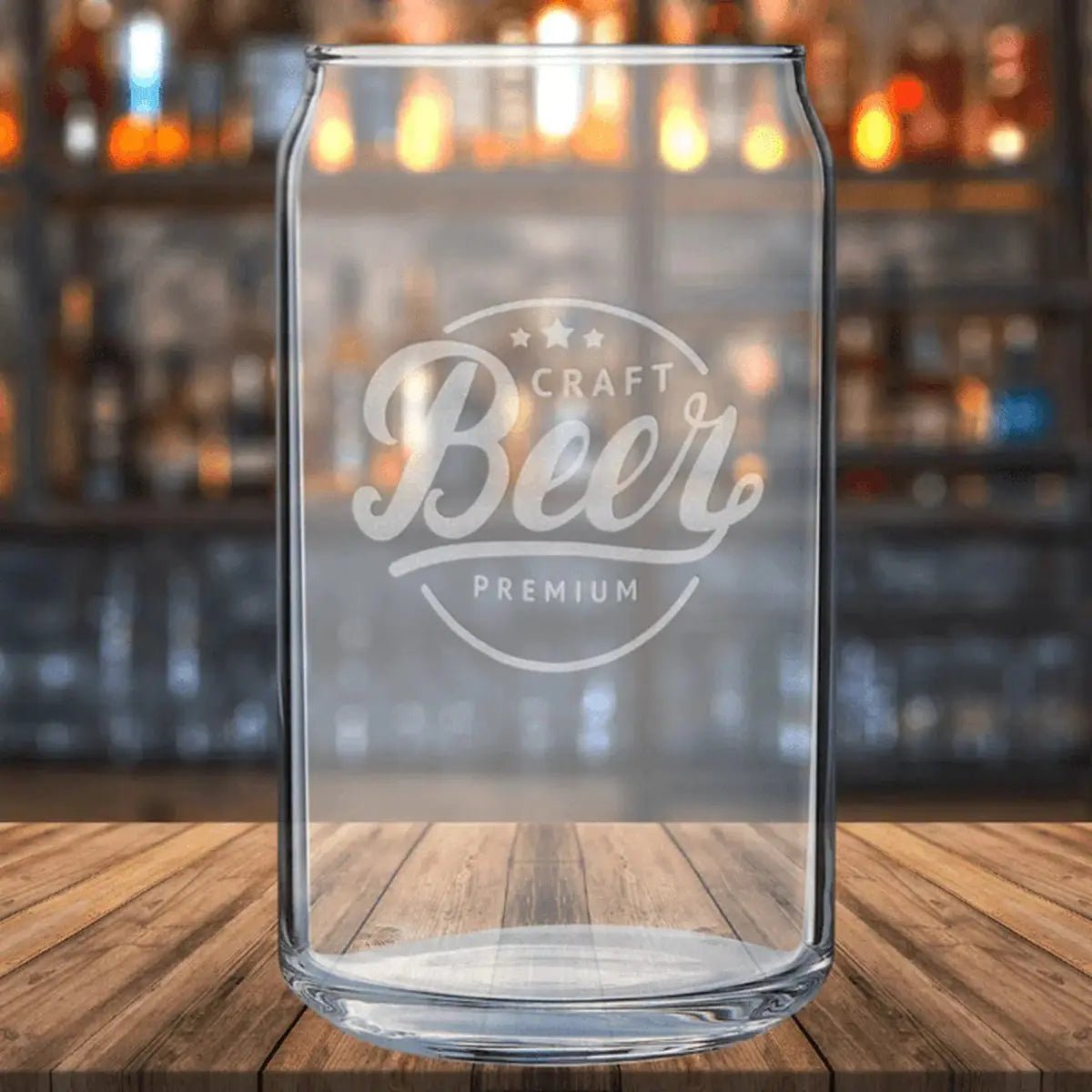 Personalized Beer Can Glass – Engraved Polar Camel Drinkware - 16 oz.