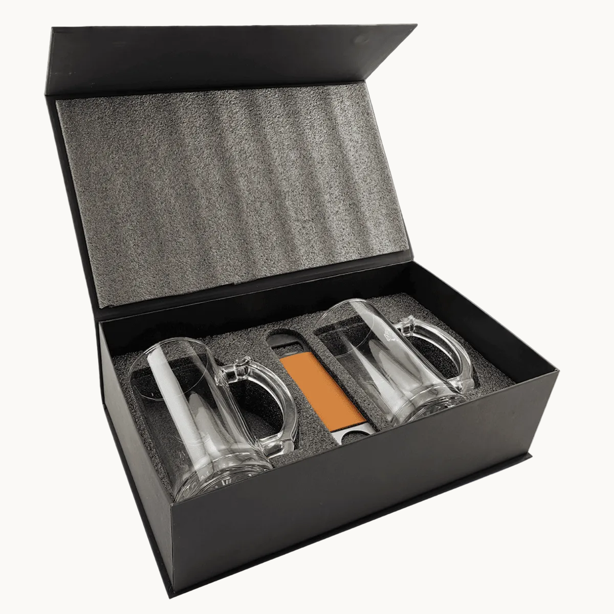 Personalized Beer Mug Gift Set with Custom Engraving -