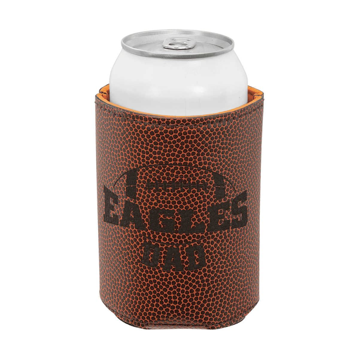 Personalized Beverage Holders – Leatherette, Cork & Sport Themes - Football