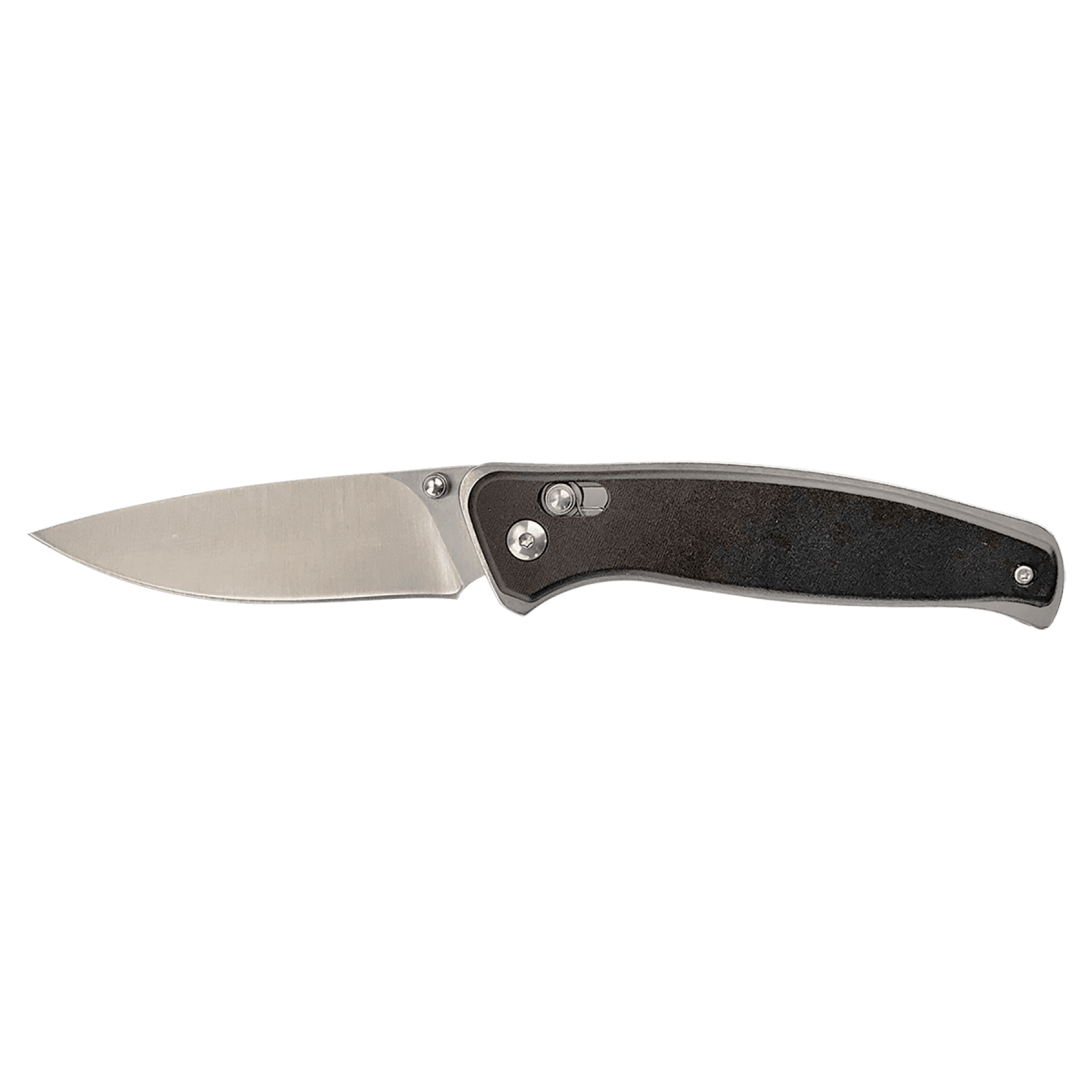 Personalized Bison River Folding Knife | Bone or Wood Handle - Button Lock and Clip