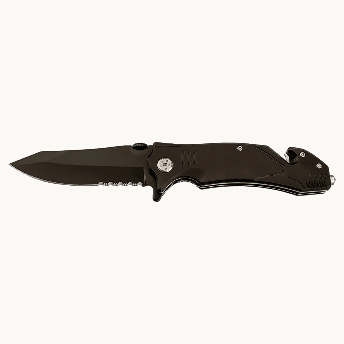 Personalized Bison River Rescue and Survival Knife - Anodized Aluminum